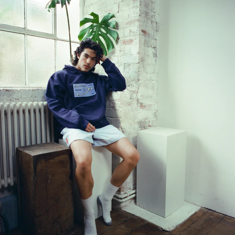 Conan Gray - Conan Gray Wishbone Navy Hoodie