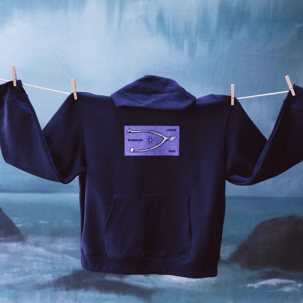 Conan Gray - Conan Gray Wishbone Navy Hoodie
