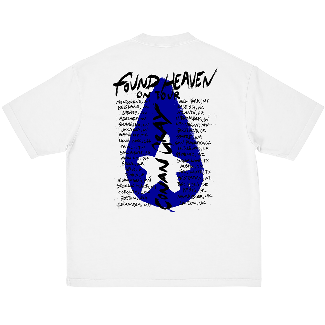 Conan Gray - White Found Heaven On Tour 2024 Dateback Tee